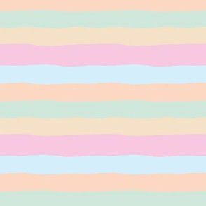 Summer surf stripes and island vibes soft beach sunset pastels pink orange mint girls SMALL