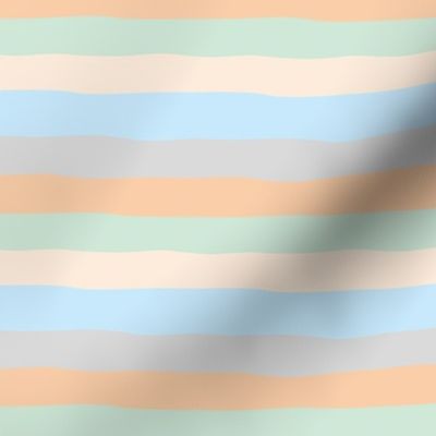 Summer surf stripes and island vibes soft beach sunset pastels gray blue mint SMALL