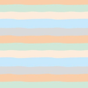 Summer surf stripes and island vibes soft beach sunset pastels gray blue mint SMALL
