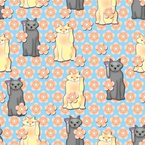 Lucky Cats and Cherry Blossoms