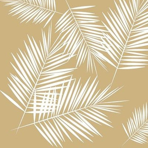 palm leaves - sand