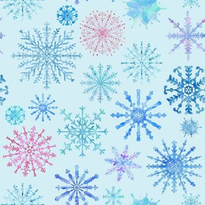 Winter Snowflakes // Polar Blue