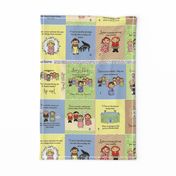 Small Lizzy's Family Pride and Prejudice cloth book fat quarter