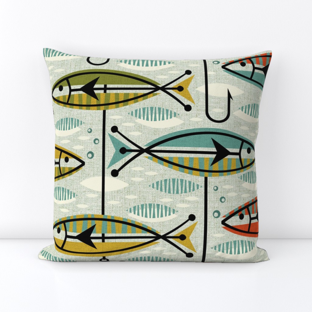 Retro Color Block Fish