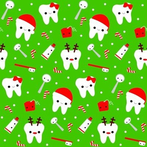 Happy Santa Teeth - Green