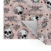 Floral Skull and Crossbones