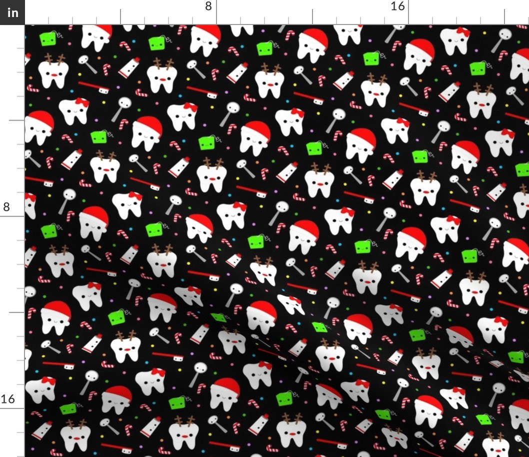 Happy Santa Teeth - Black