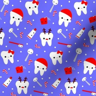 Happy Santa Teeth - Periwinkle