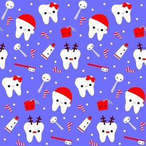 Happy Santa Teeth - Periwinkle