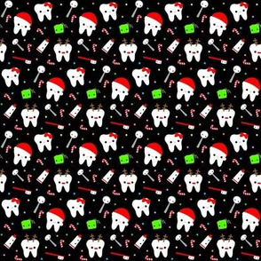 SMALL Happy Santa Teeth - Black