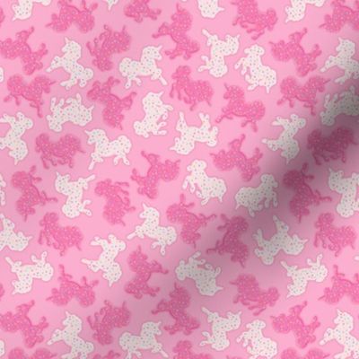 Micro Frosted Unicorn Cookies Pattern On Pink