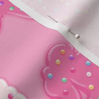 Large Frosted Unicorn Cookies Pattern On Pink