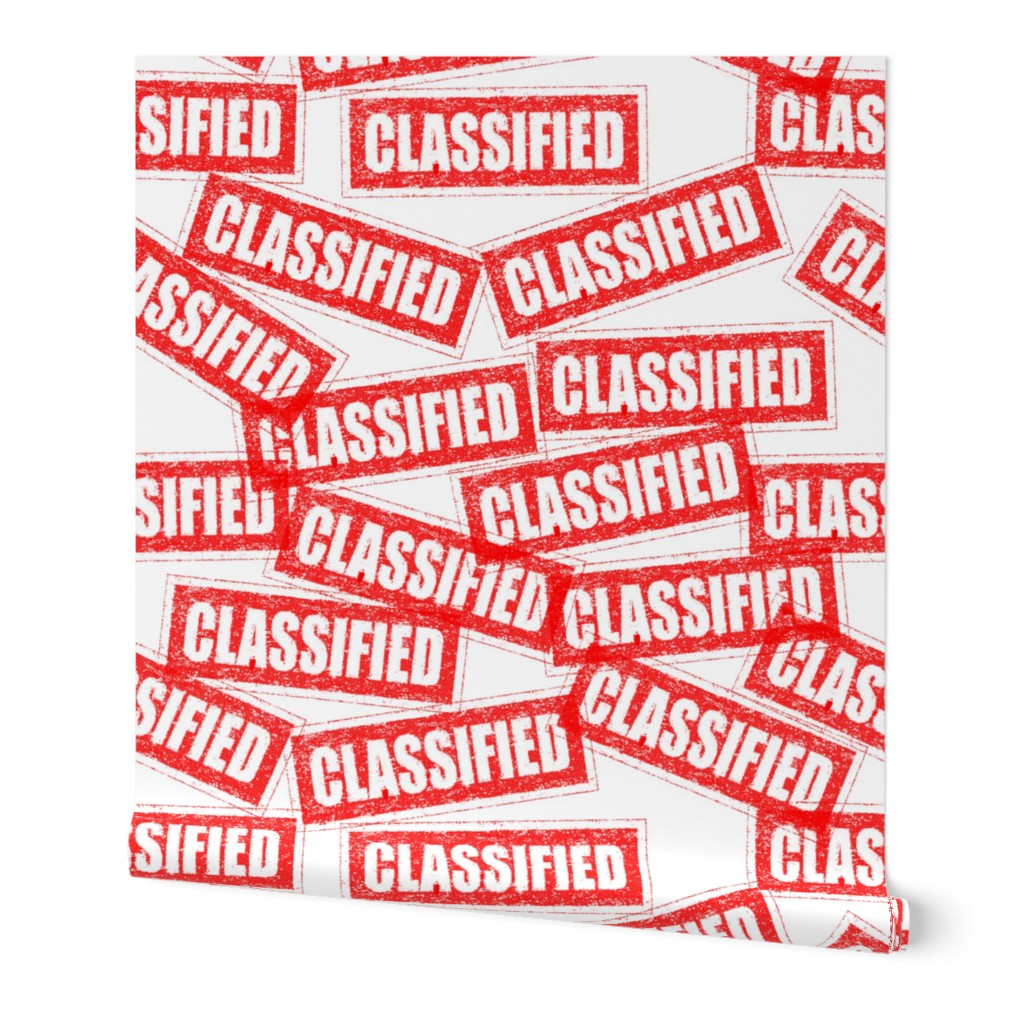 22 classified government military authorized confidential top secret security clearance privacy restricted mysterious privacy rubber stamp red ink pad documents files white background chop grunge distressed words seal pop art culture vintage retro current