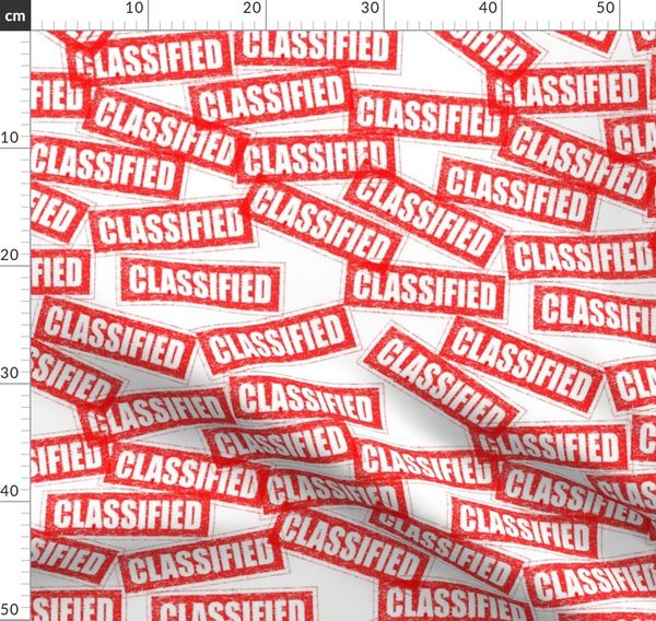 22 Classified Government Military Author Spoonflower