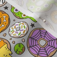 Halloween Donuts Fall Trick or Treat on Light Grey