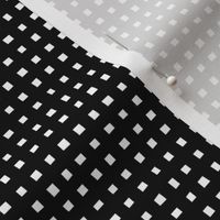 The monochrome minimal maze check and cube squares and boxes black and white SMALL
