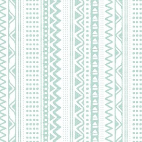 Minimal zigzag mudcloth bohemian mayan abstract indian summer love aztec design soft green vertical stripes