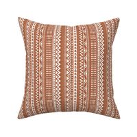 Minimal zigzag mudcloth bohemian mayan abstract indian summer love aztec design rust copper fall vertical stripes