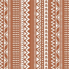 Minimal zigzag mudcloth bohemian mayan abstract indian summer love aztec design rust copper fall vertical stripes
