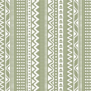 Minimal zigzag mudcloth bohemian mayan abstract indian summer love aztec design dusty olive green vertical stripes