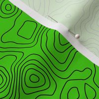Topographic Map - Seamless - Lime