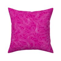 Topographic Map - Seamless - Pink
