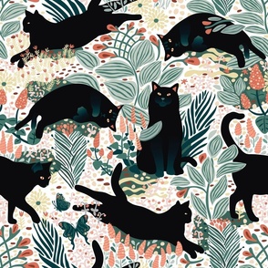 Cat Fabric, Wallpaper and Decor | Spoonflower