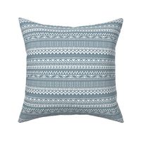 Minimal zigzag mudcloth bohemian mayan abstract indian summer love aztec design dusty stone blue winter horizontal stripes