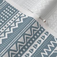 Minimal zigzag mudcloth bohemian mayan abstract indian summer love aztec design dusty stone blue winter horizontal stripes