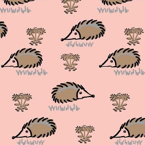 Happy lil Hedgehog / pink 