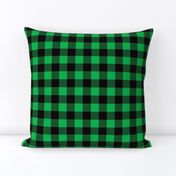 green and black buffalo plaid C19BS