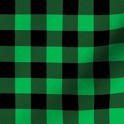 green and black buffalo plaid C19BS