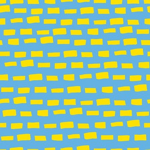 Dashes - Blue and Yellow