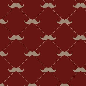 Mustaches on Cherrywood