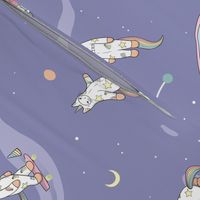 Weird Unicorn Cat in Space 