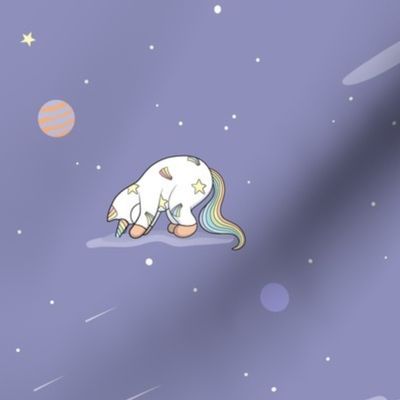 Weird Unicorn Cat in Space 