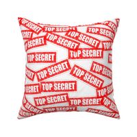 20 top secret security clearance government military authorized classified confidential privacy restricted mysterious privacy rubber stamp red ink pad documents files white background chop grunge distressed words seal pop art culture vintage retro current