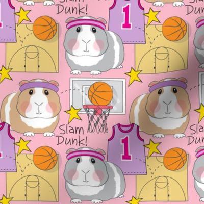 large basketball girl guinea pigs
