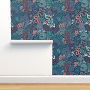 feline frenzy floral