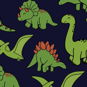 Dark Blue Dinos