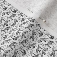TINY - Foxes Fabric // Black and White Nursery baby design by Andrea Lauren 
