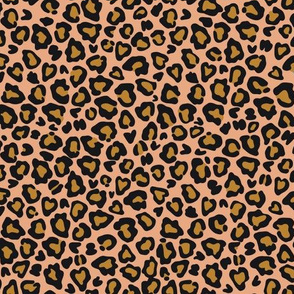 Leopard on blush - small scale 