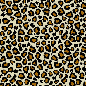 Leopard on tan