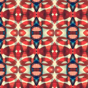 ruby red watercolor pattern