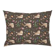 Cottontail Bunny Floral (chocolate) MED rotated 