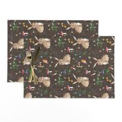 Cottontail Bunny Floral (chocolate) MED rotated 