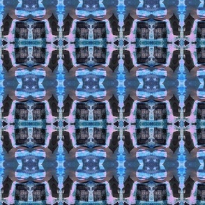 Pink and Blue Criss Cross Abstract