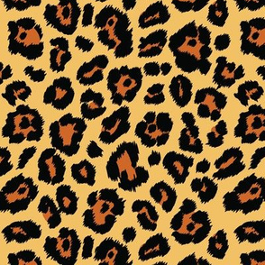 Leopard Print (small-scale) // Dark