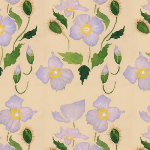 Himilayan Poppy Repeating Pattern