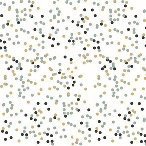 Confetti dots - dusty mint, sand